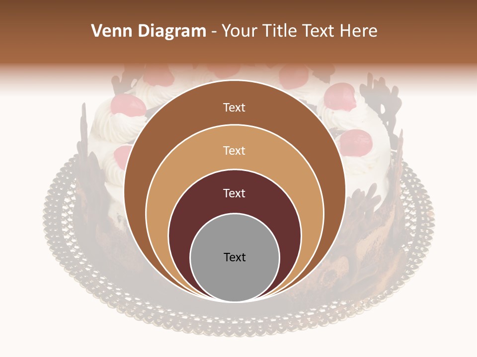Close Up Cream Dishware PowerPoint Template