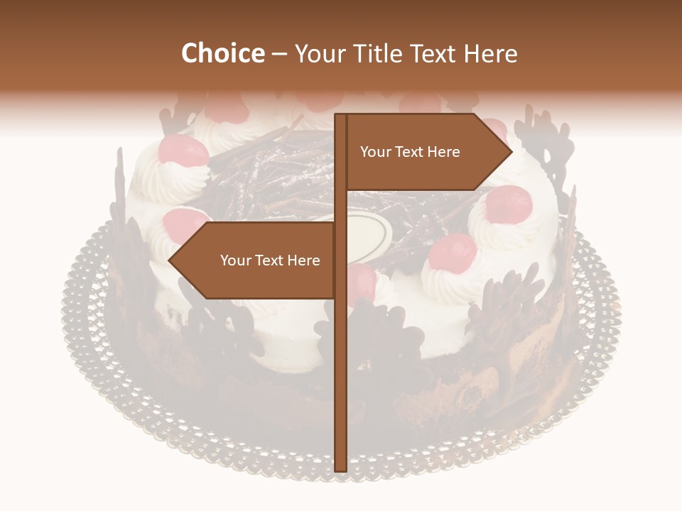 Close Up Cream Dishware PowerPoint Template