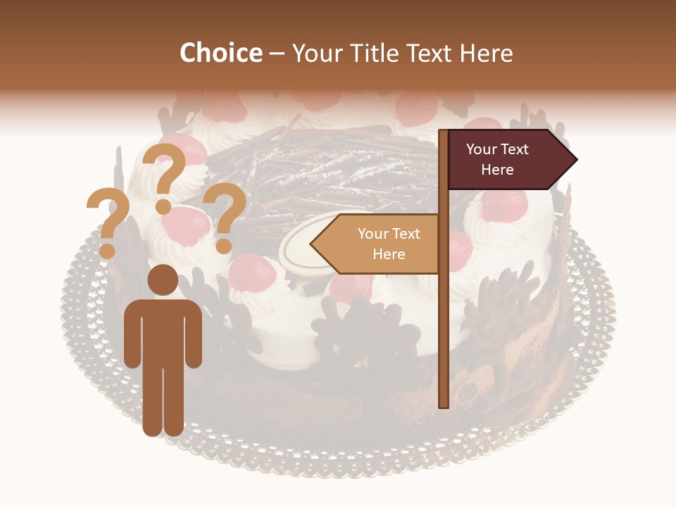 Close Up Cream Dishware PowerPoint Template