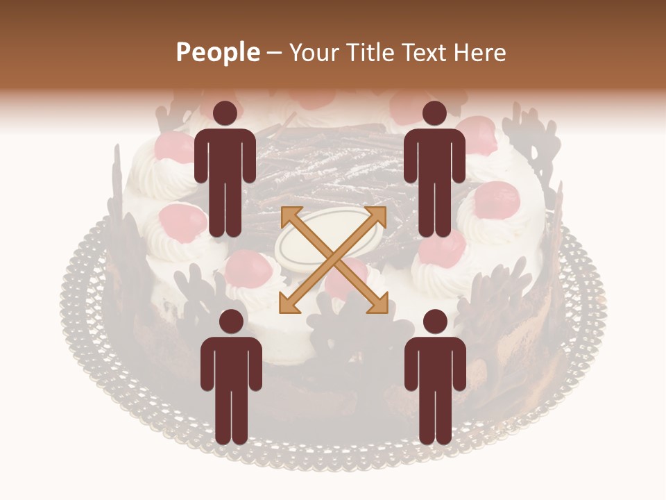 Close Up Cream Dishware PowerPoint Template