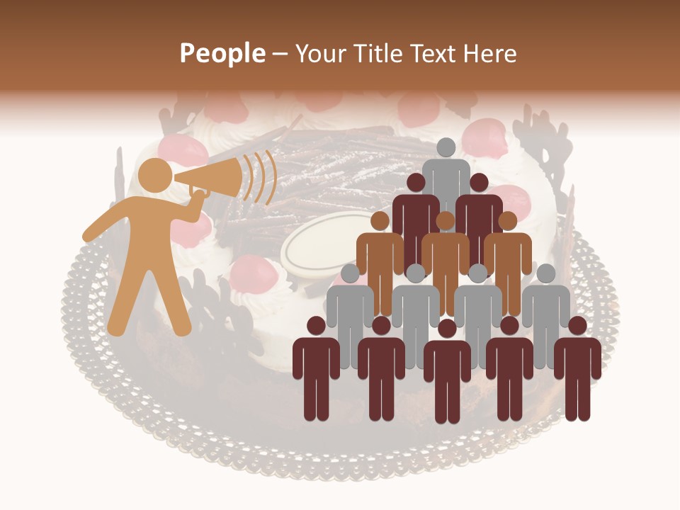 Close Up Cream Dishware PowerPoint Template