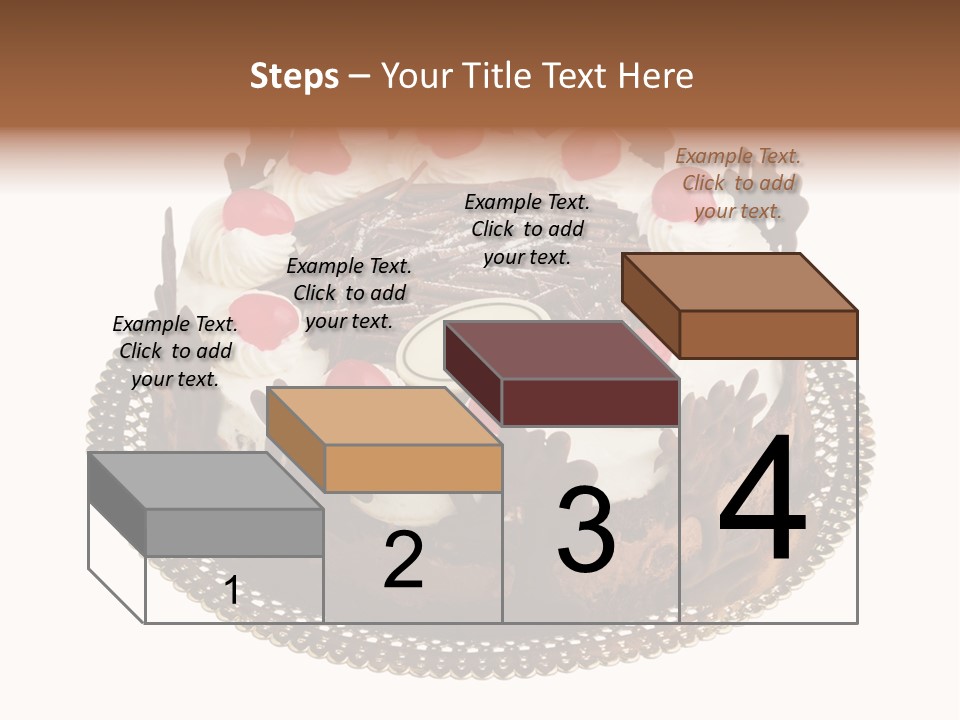 Close Up Cream Dishware PowerPoint Template