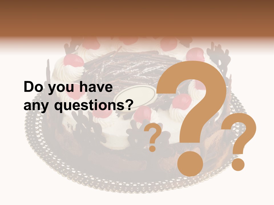 Close Up Cream Dishware PowerPoint Template