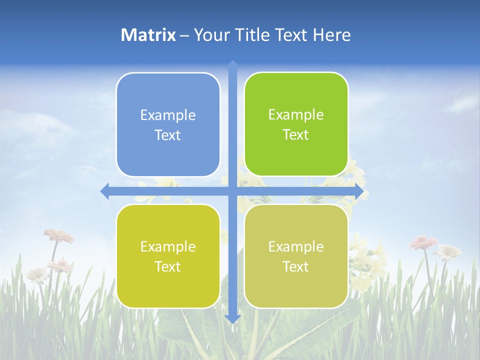 Nature Flower Yellow PowerPoint Template