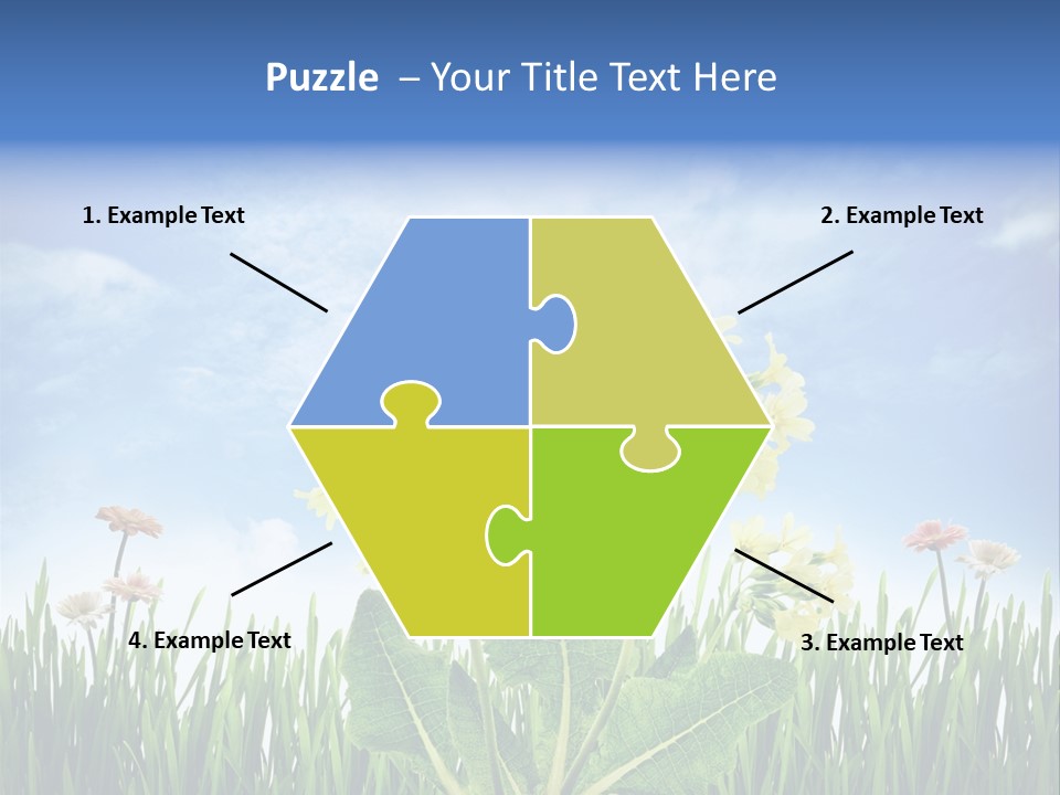 Nature Flower Yellow PowerPoint Template