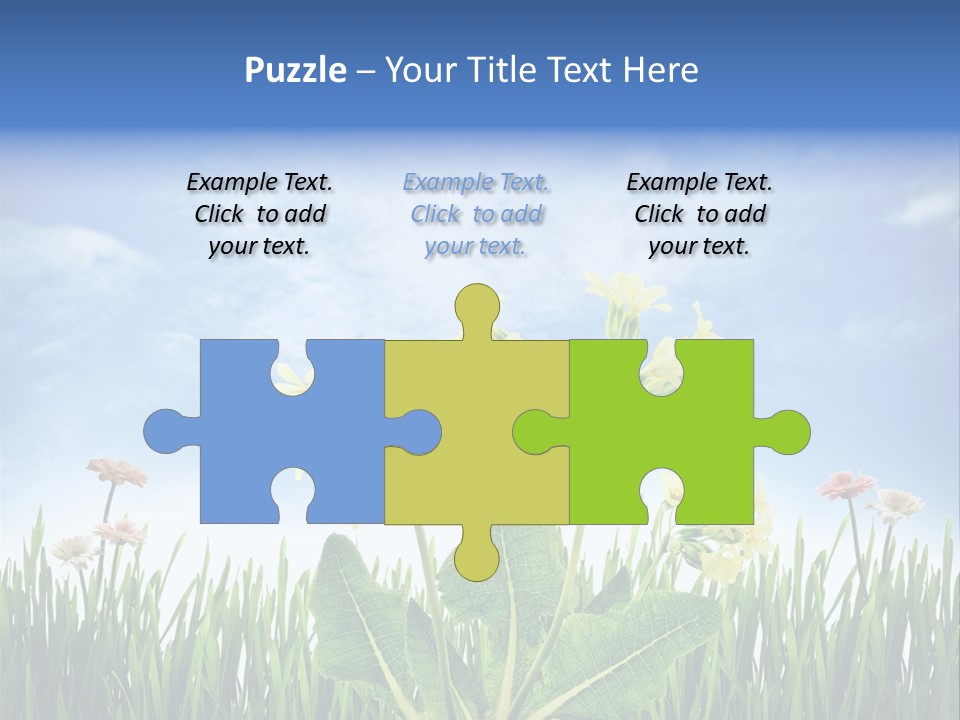 Nature Flower Yellow PowerPoint Template