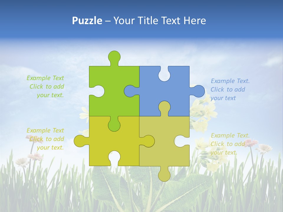 Nature Flower Yellow PowerPoint Template