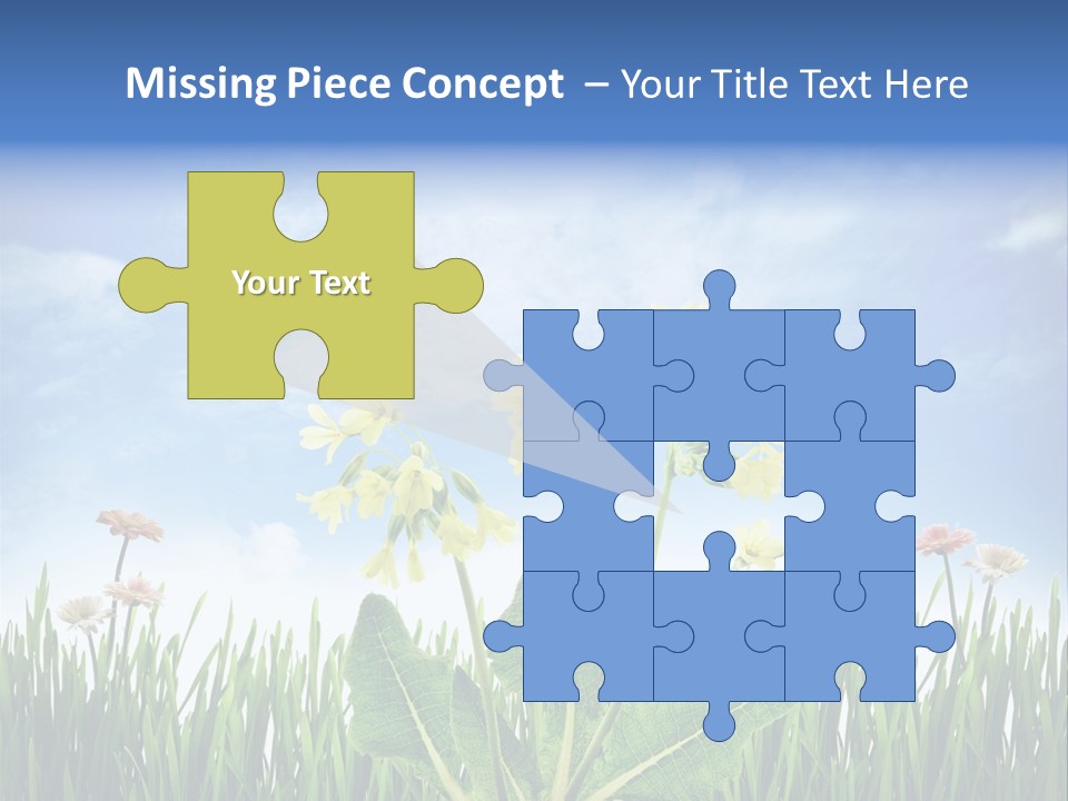 Nature Flower Yellow PowerPoint Template