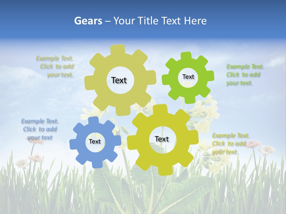 Nature Flower Yellow PowerPoint Template