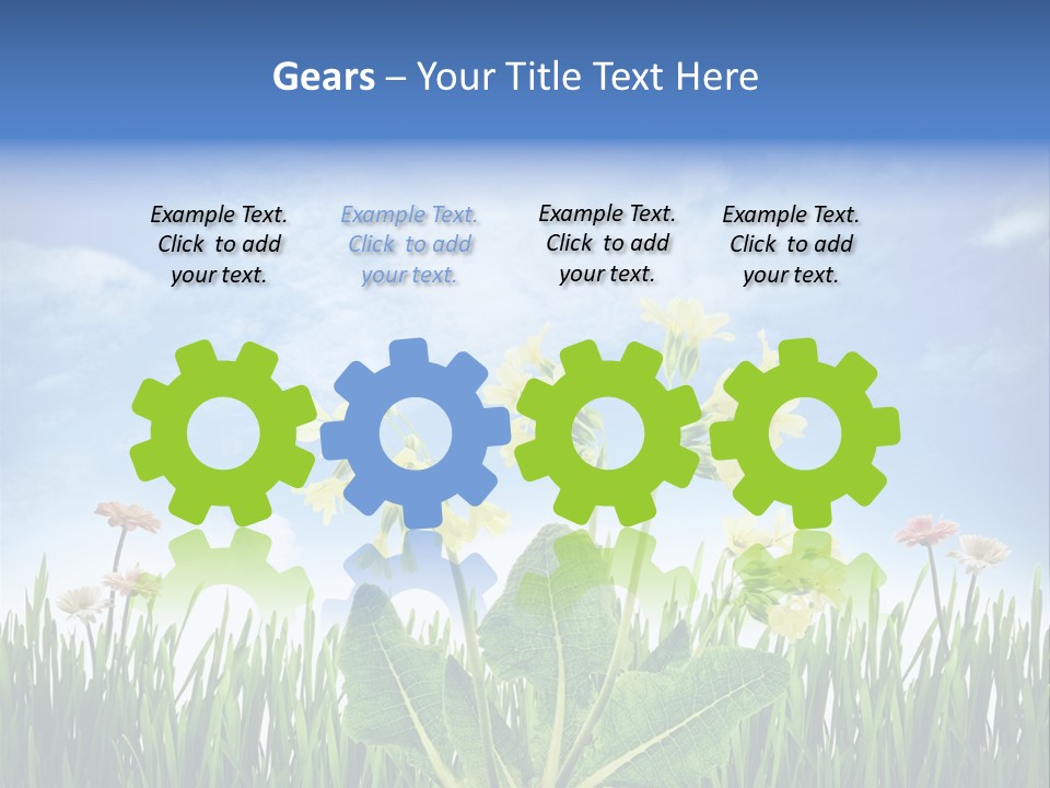 Nature Flower Yellow PowerPoint Template