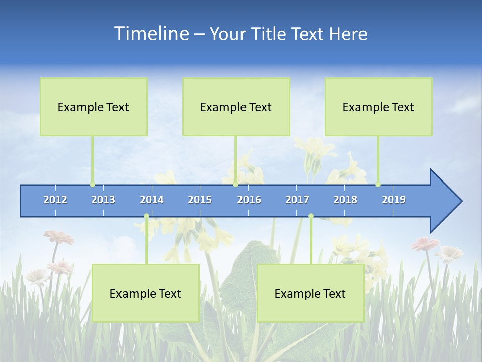 Nature Flower Yellow PowerPoint Template