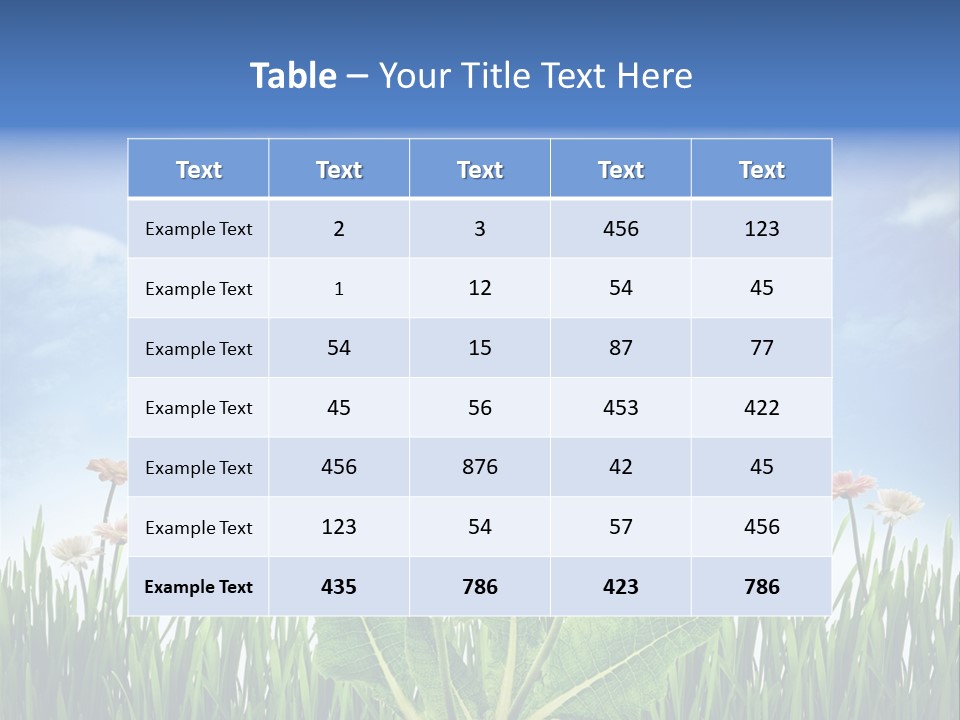 Nature Flower Yellow PowerPoint Template
