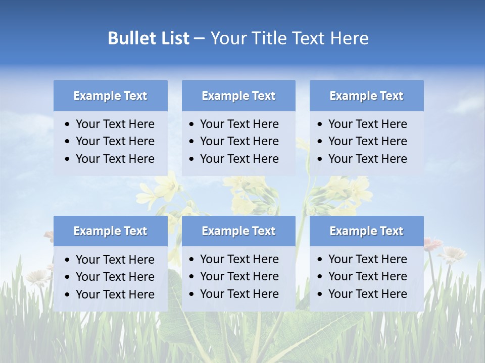 Nature Flower Yellow PowerPoint Template