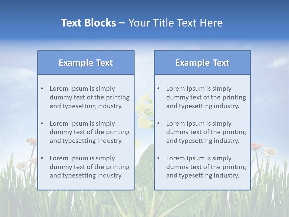 Nature Flower Yellow PowerPoint Template