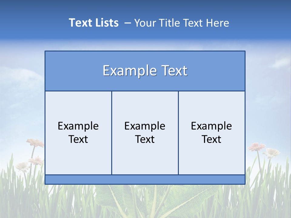 Nature Flower Yellow PowerPoint Template