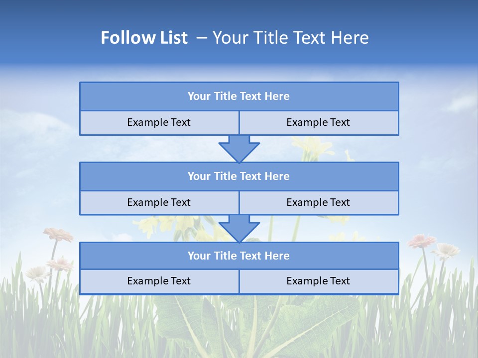 Nature Flower Yellow PowerPoint Template