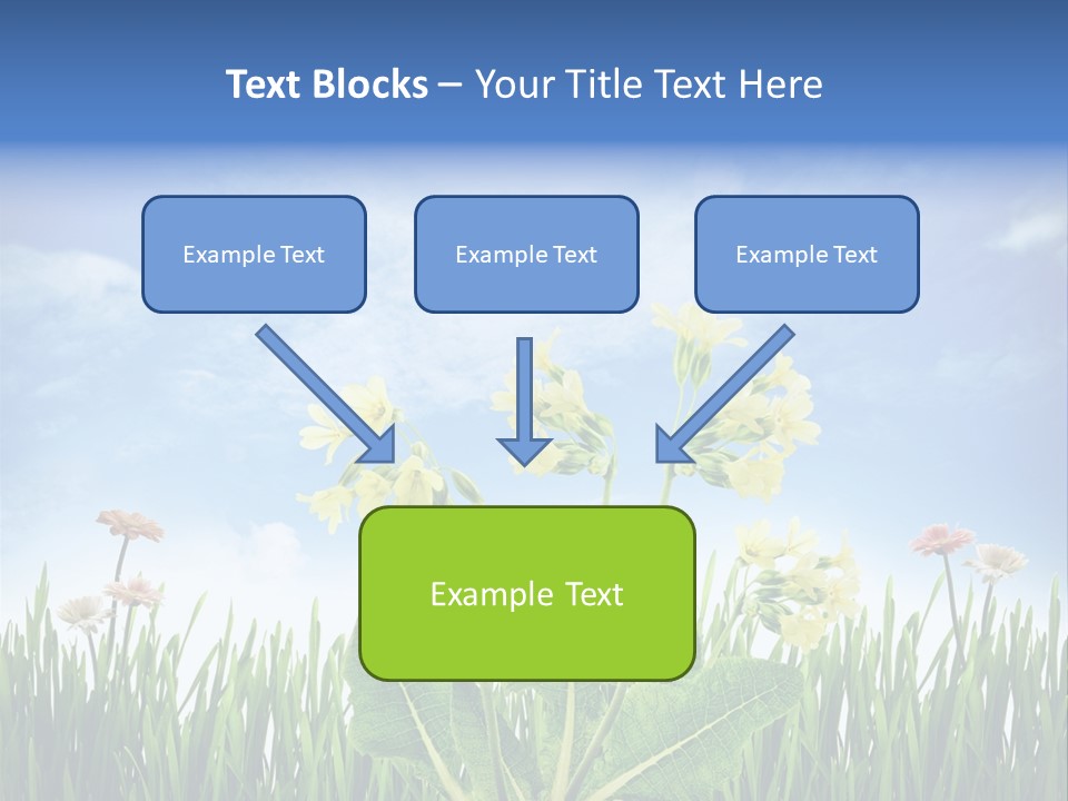 Nature Flower Yellow PowerPoint Template