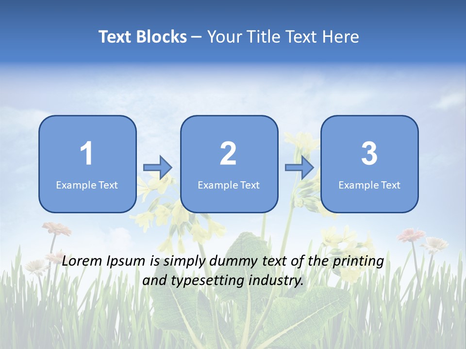 Nature Flower Yellow PowerPoint Template