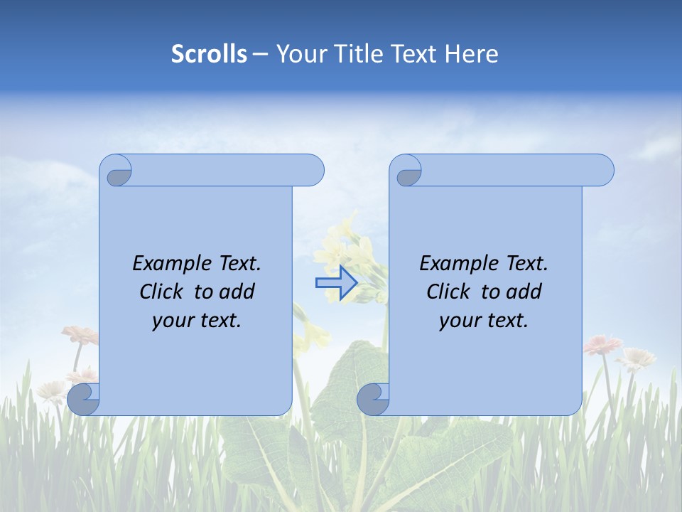 Nature Flower Yellow PowerPoint Template