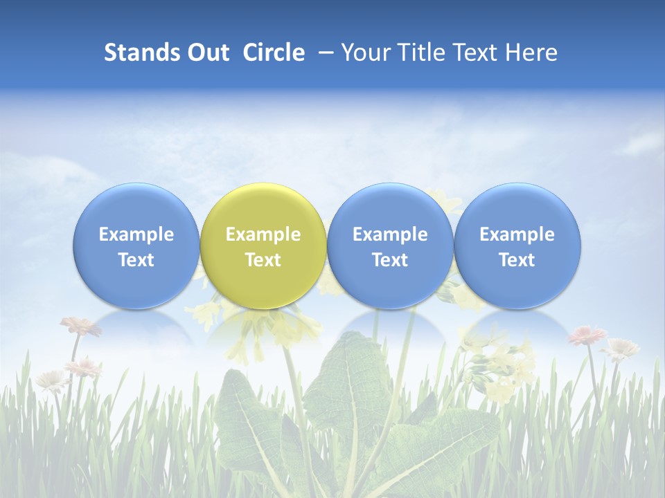 Nature Flower Yellow PowerPoint Template