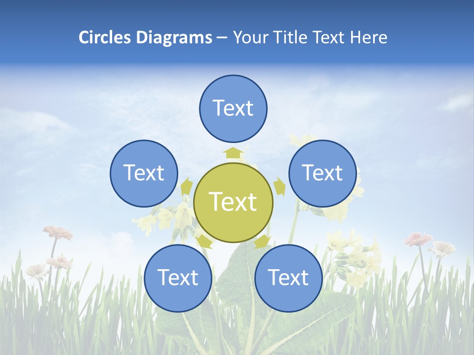 Nature Flower Yellow PowerPoint Template