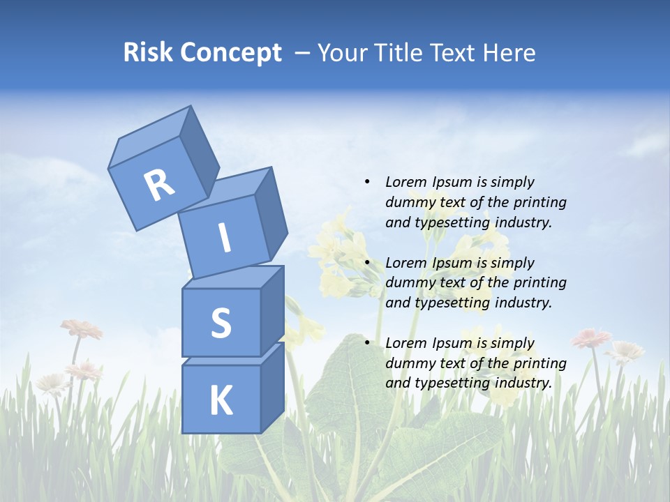 Nature Flower Yellow PowerPoint Template