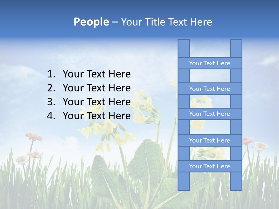 Nature Flower Yellow PowerPoint Template