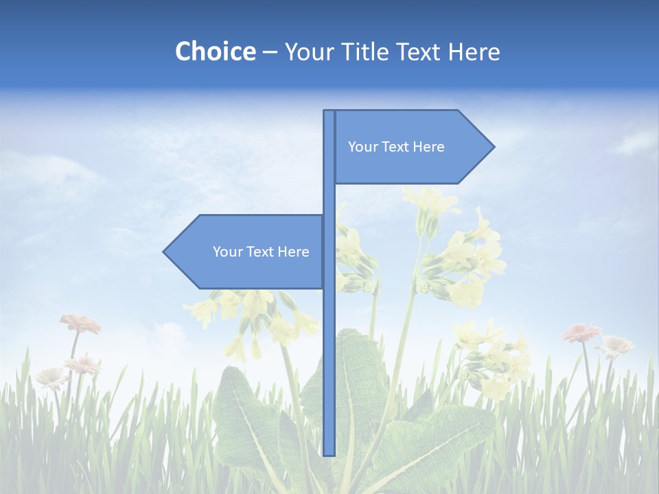 Nature Flower Yellow PowerPoint Template