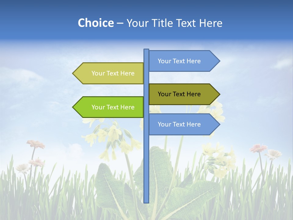 Nature Flower Yellow PowerPoint Template