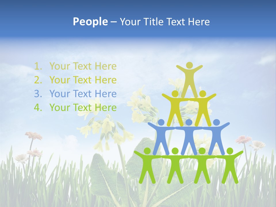 Nature Flower Yellow PowerPoint Template