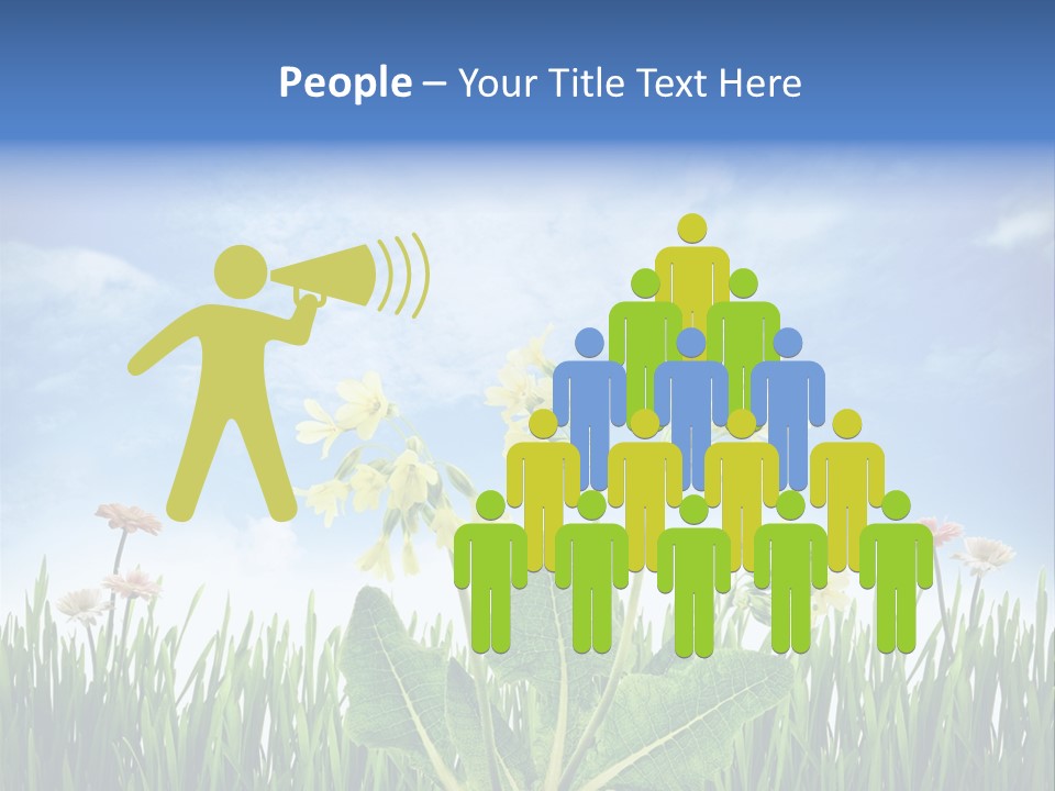 Nature Flower Yellow PowerPoint Template