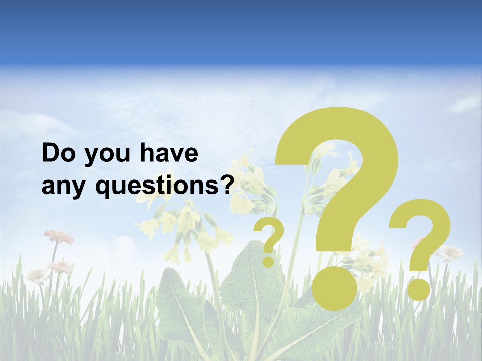 Nature Flower Yellow PowerPoint Template