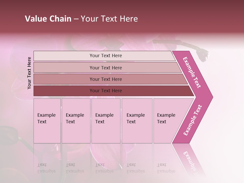 Orchid Isolated Blur PowerPoint Template