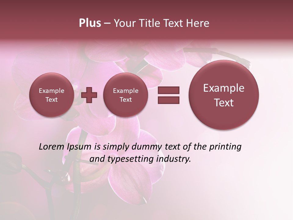 Orchid Isolated Blur PowerPoint Template