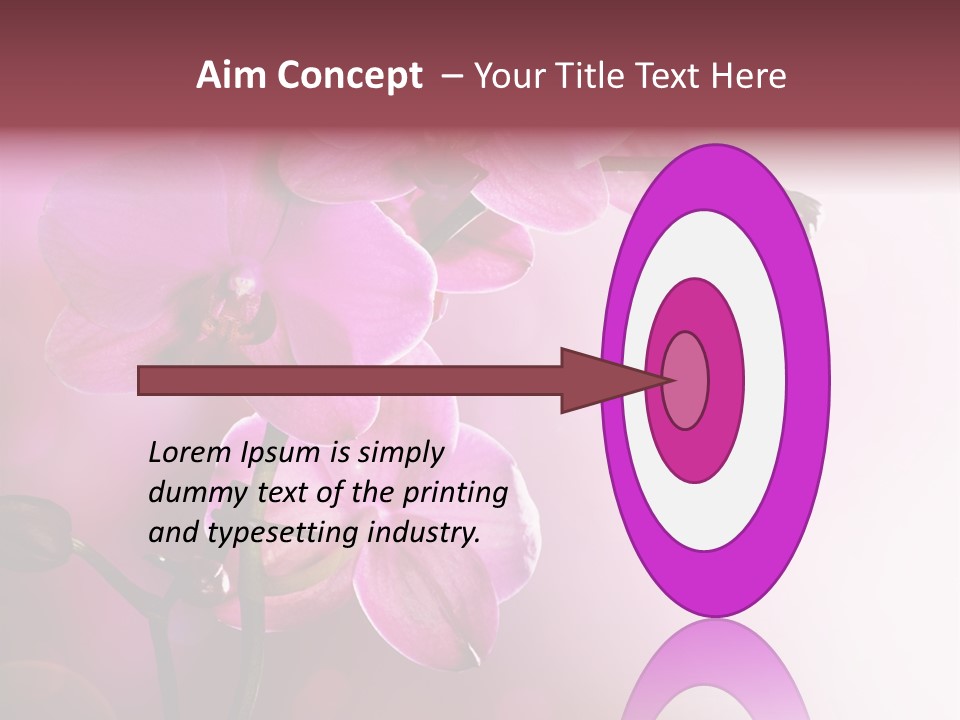 Orchid Isolated Blur PowerPoint Template