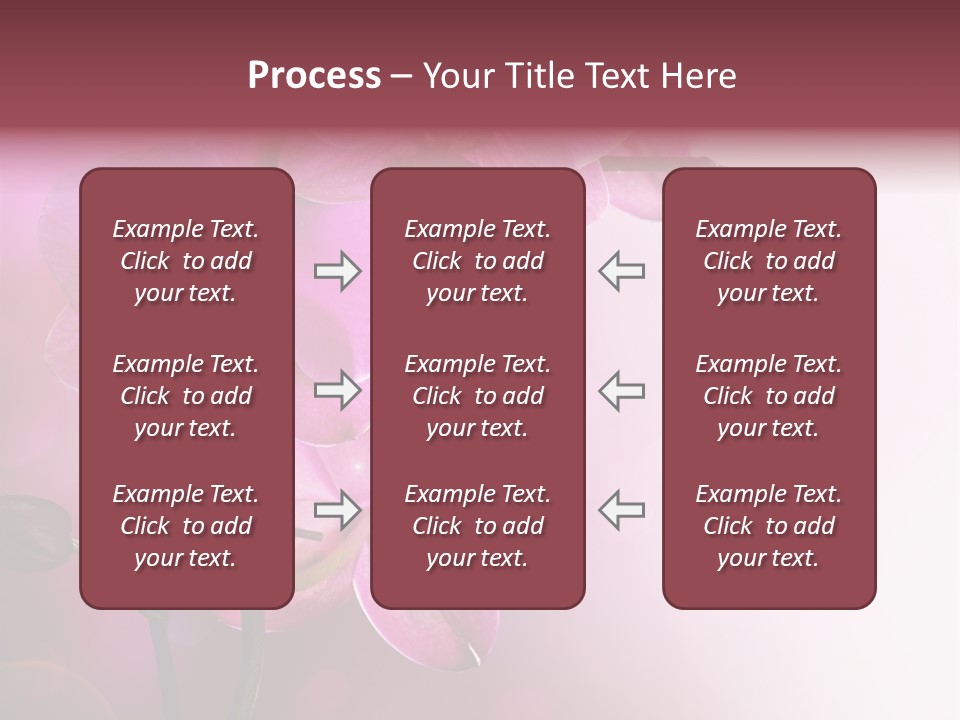 Orchid Isolated Blur PowerPoint Template