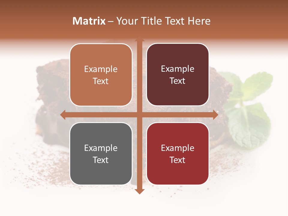 Coffee Truffle Object PowerPoint Template