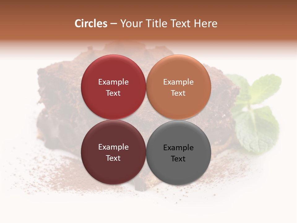 Coffee Truffle Object PowerPoint Template