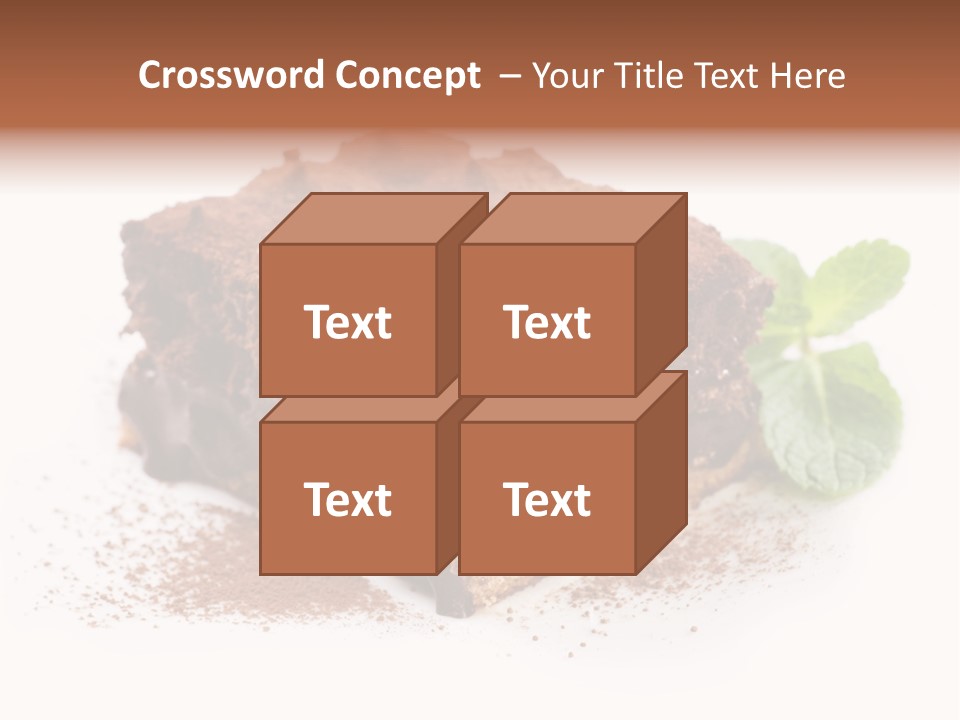 Coffee Truffle Object PowerPoint Template