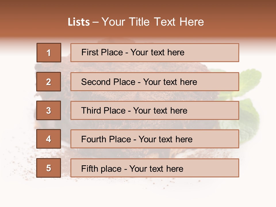 Coffee Truffle Object PowerPoint Template