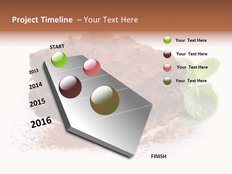 Coffee Truffle Object PowerPoint Template