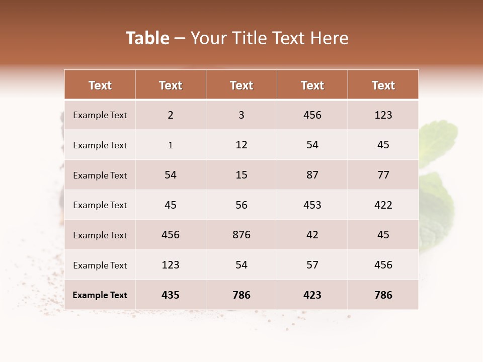 Coffee Truffle Object PowerPoint Template