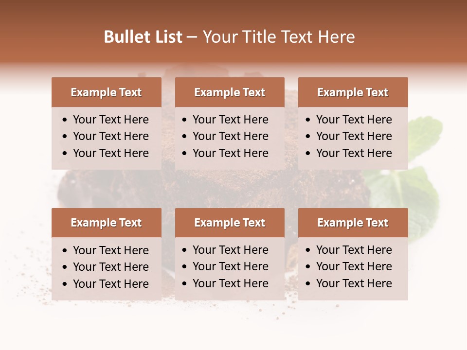 Coffee Truffle Object PowerPoint Template