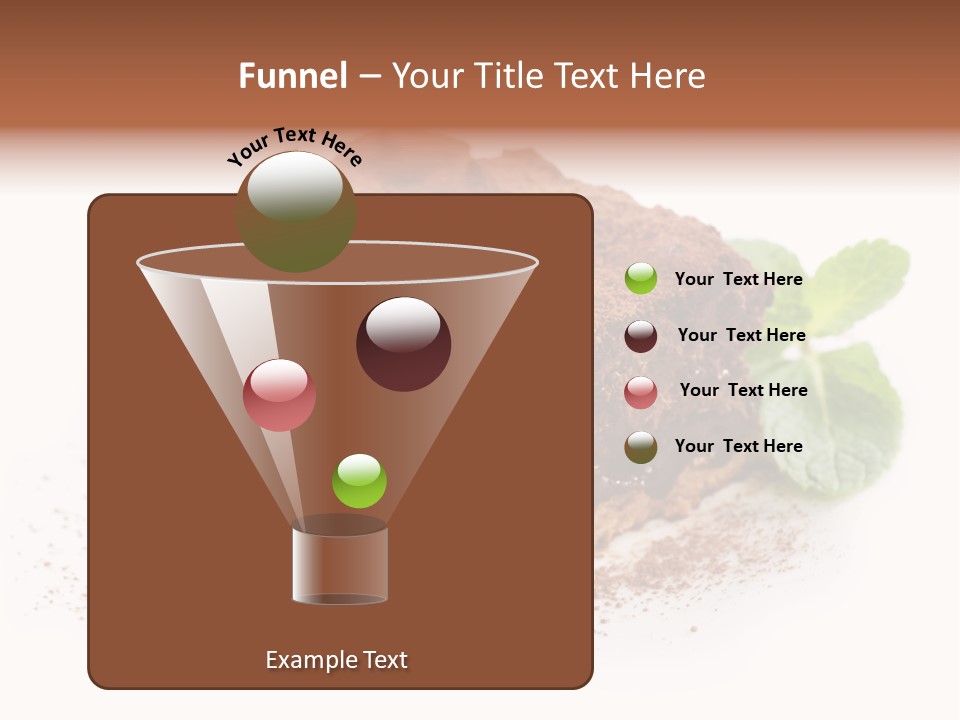 Coffee Truffle Object PowerPoint Template