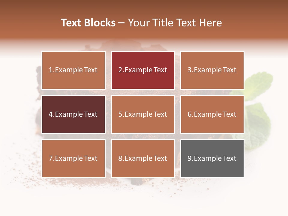 Coffee Truffle Object PowerPoint Template