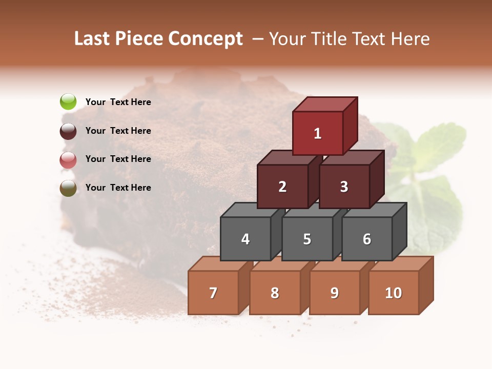 Coffee Truffle Object PowerPoint Template