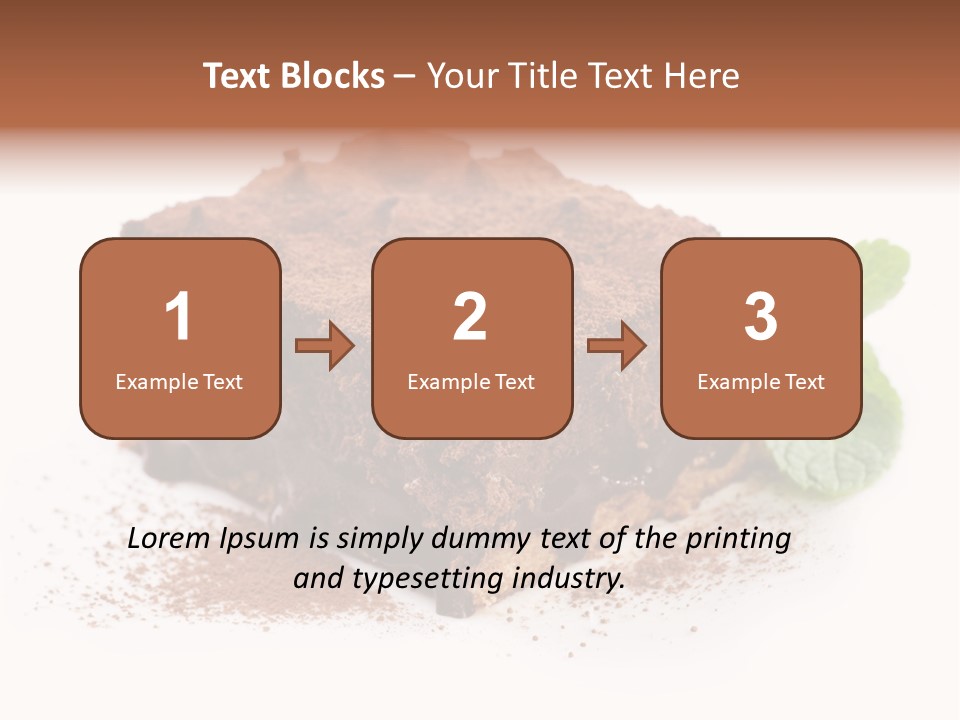 Coffee Truffle Object PowerPoint Template