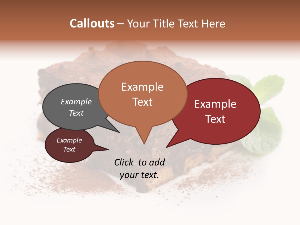 Coffee Truffle Object PowerPoint Template