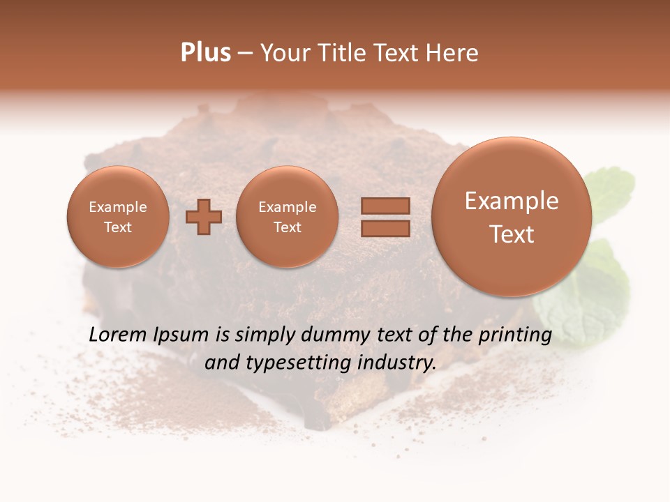 Coffee Truffle Object PowerPoint Template