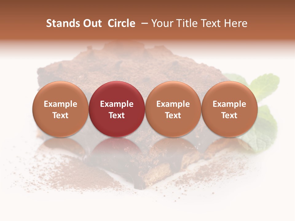 Coffee Truffle Object PowerPoint Template